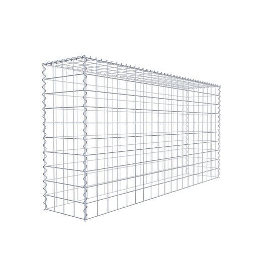 Opvokset gabion type 3 200 cm x 100 cm x 40 cm (L x H x D), maskestørrelse 10 cm x 10 cm, spiral