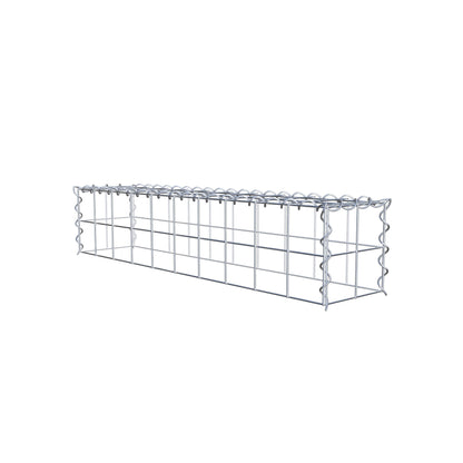 Gavión complementario tipo 3 100 cm x 20 cm x 20 cm (L x A x P), malla 10 cm x 10 cm, espiral