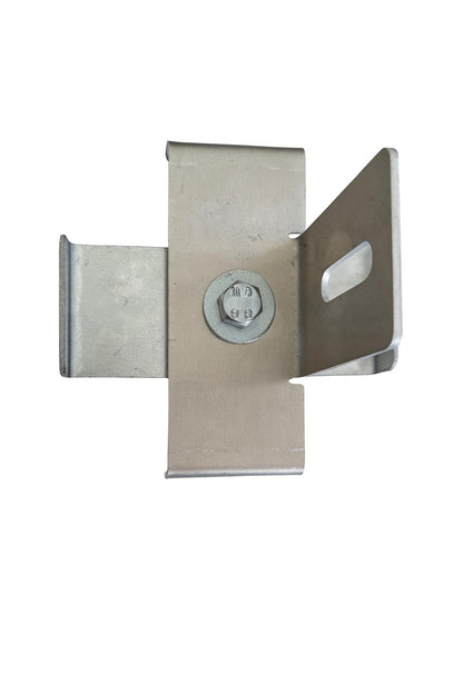 Agrafe avec support de clôture maille 10 x 10 cm, aluminium