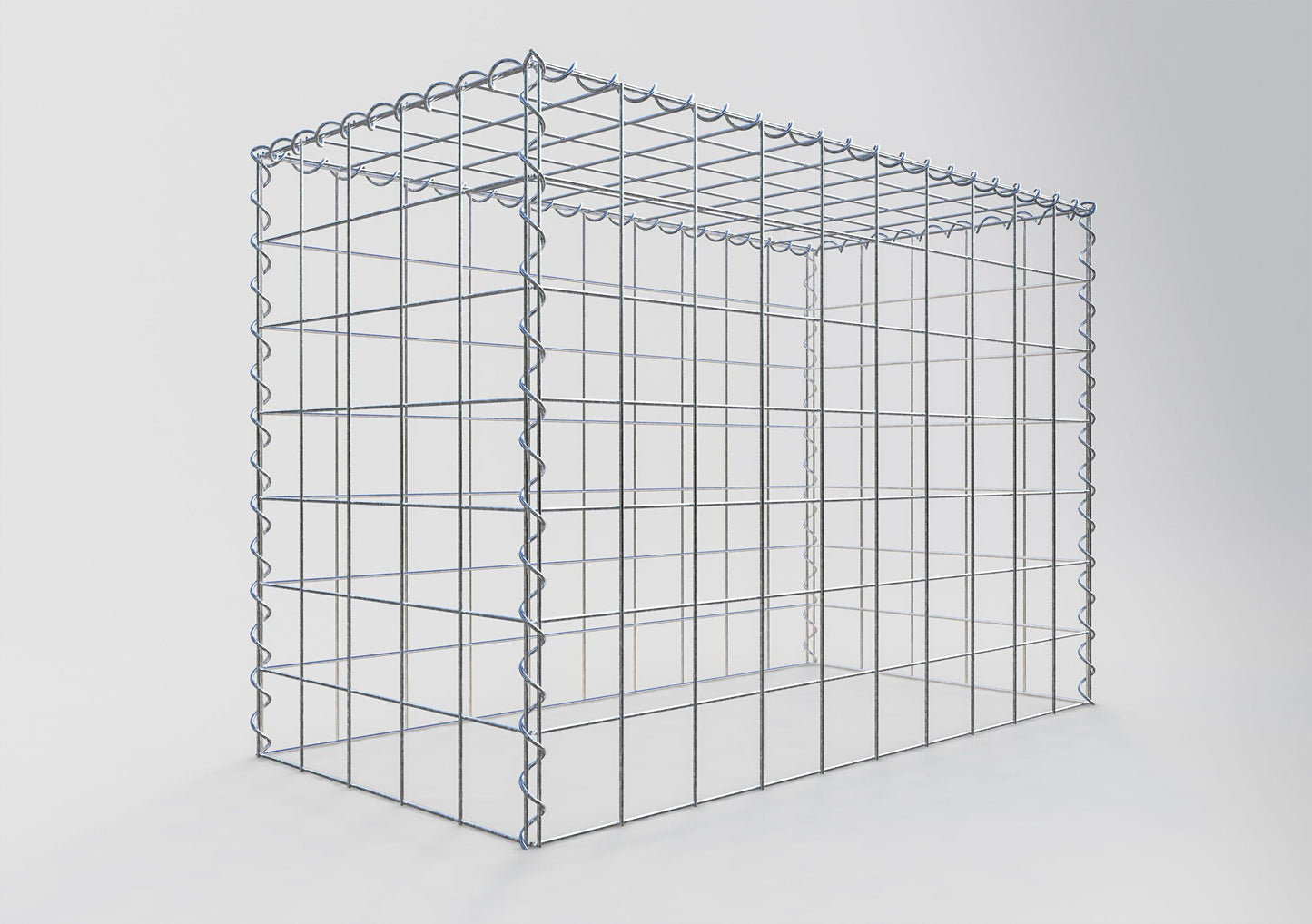 Gabiona - Anbaugabione 100 x 70 x 50cm; MW 10 x 10cm; Typ 3