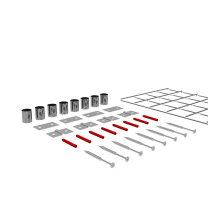 Rejilla decorativa/enrejado (incluido material de montaje) tamaño de malla 5 x 5 cm