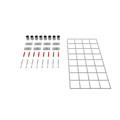 Rejilla decorativa/enrejado (incluido material de montaje) tamaño de malla 5 x 5 cm