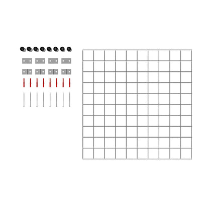 Rejilla decorativa/enrejado (incluido material de montaje) tamaño de malla 5 x 5 cm