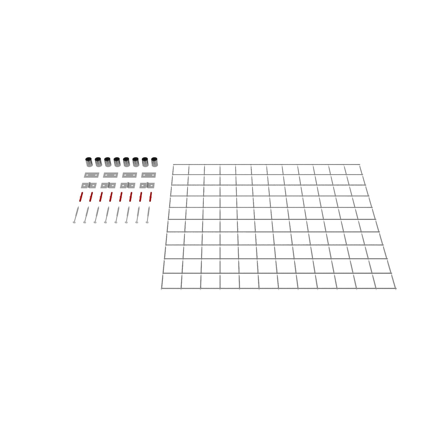 Rejilla decorativa/enrejado (incluido material de montaje) tamaño de malla 5 x 5 cm