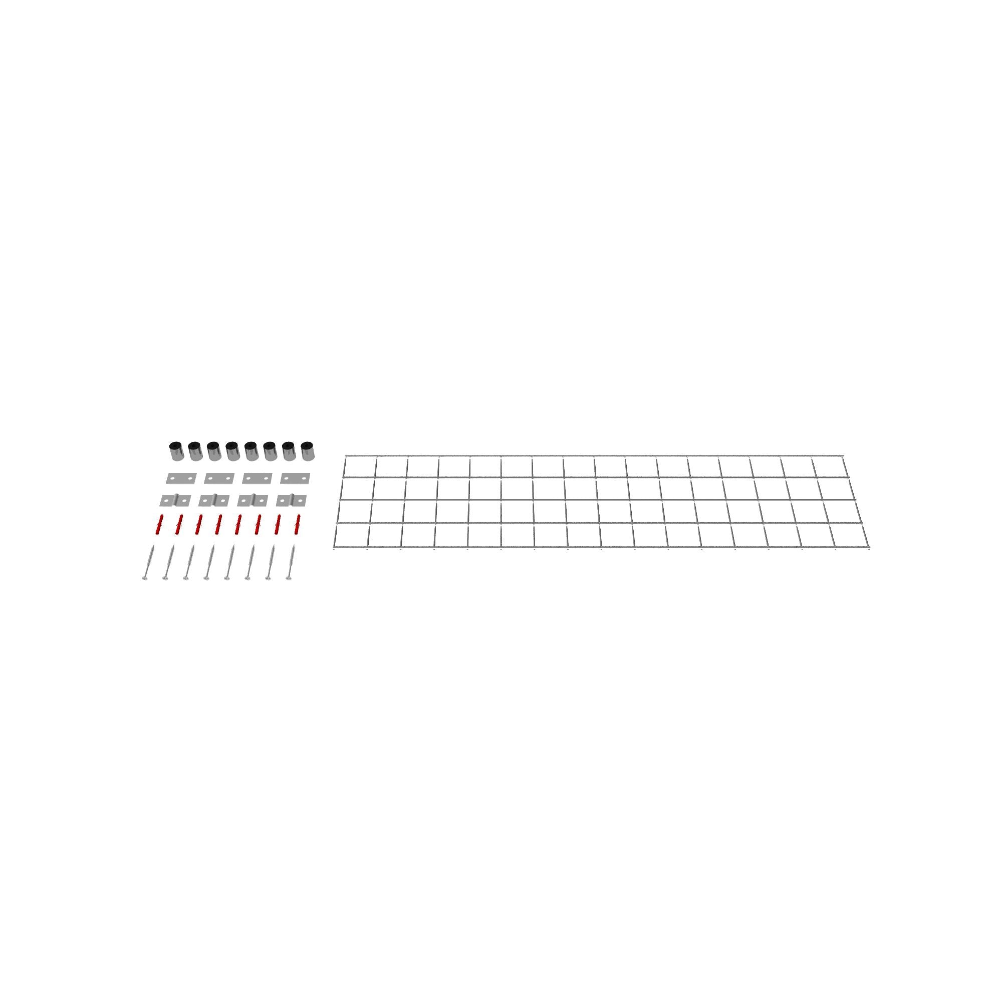 Decorative trellis / trellis (including mounting material) mesh size 5 x 5 cm