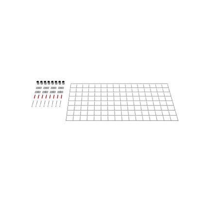 Rejilla decorativa/enrejado (incluido material de montaje) tamaño de malla 5 x 5 cm