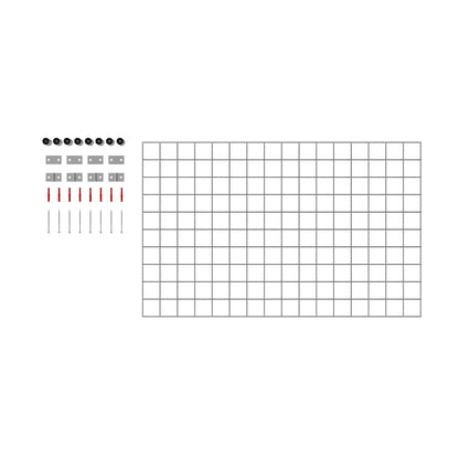 Rejilla decorativa/enrejado (incluido material de montaje) tamaño de malla 5 x 5 cm