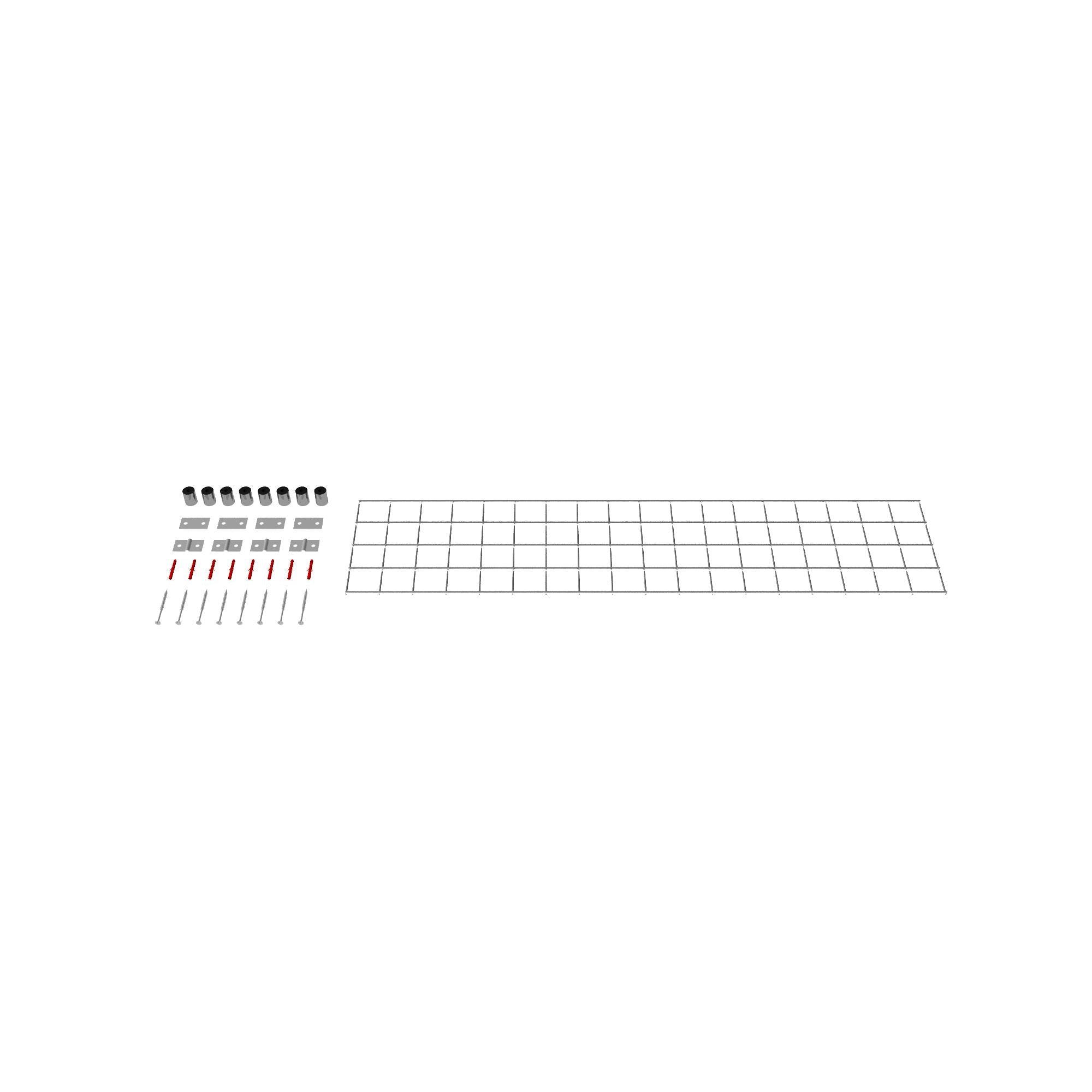 Decorative trellis / trellis (including mounting material) mesh size 5 x 5 cm