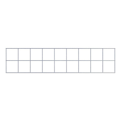 Rejilla decorativa/enrejado (incluido material de montaje) tamaño de malla 10 x 10 cm