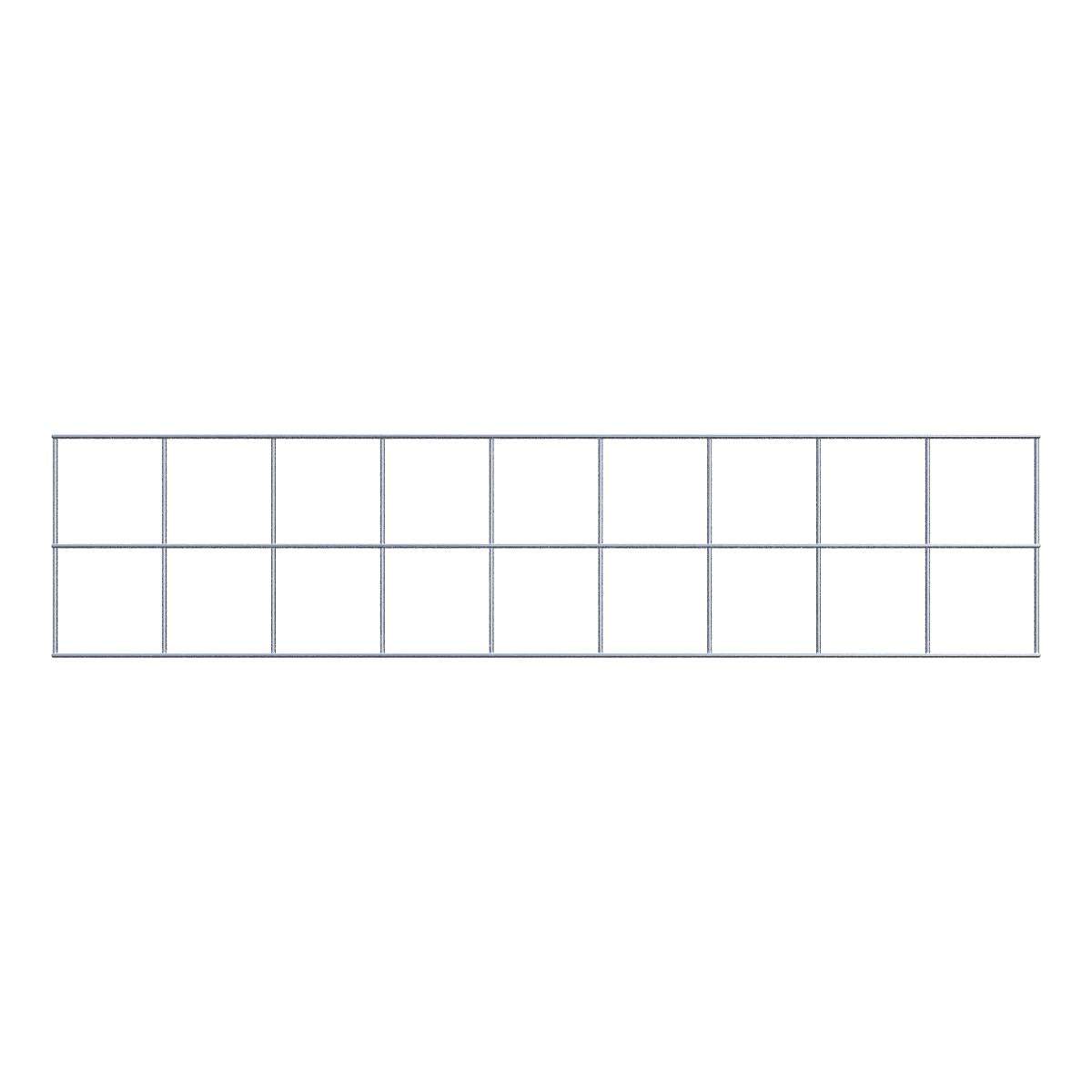 Rejilla de malla de 10 x 10 cm.