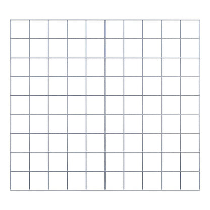 Rejilla de malla de 10 x 10 cm.