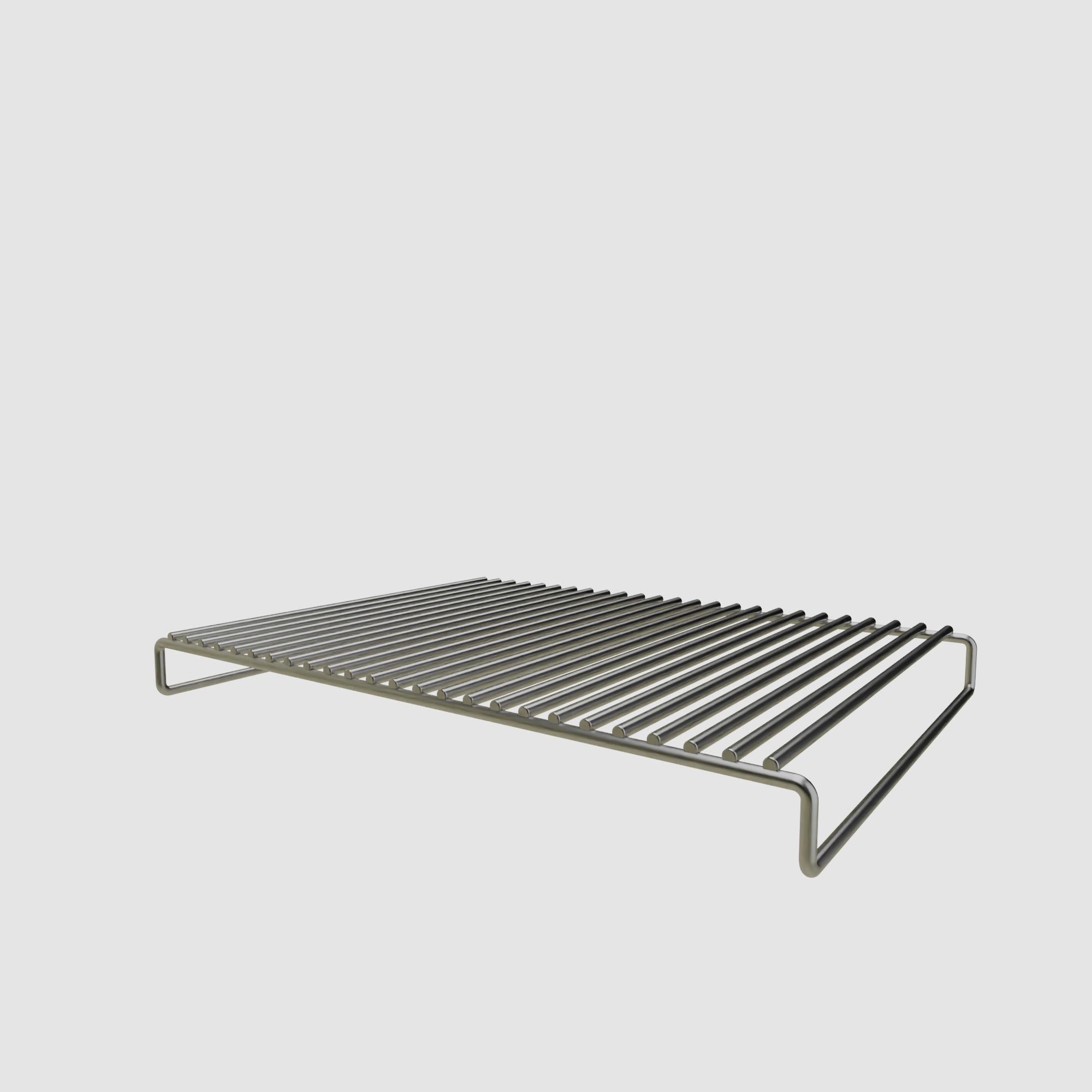 Stainless steel grid 40 cm x 29 cm x 3.1 cm