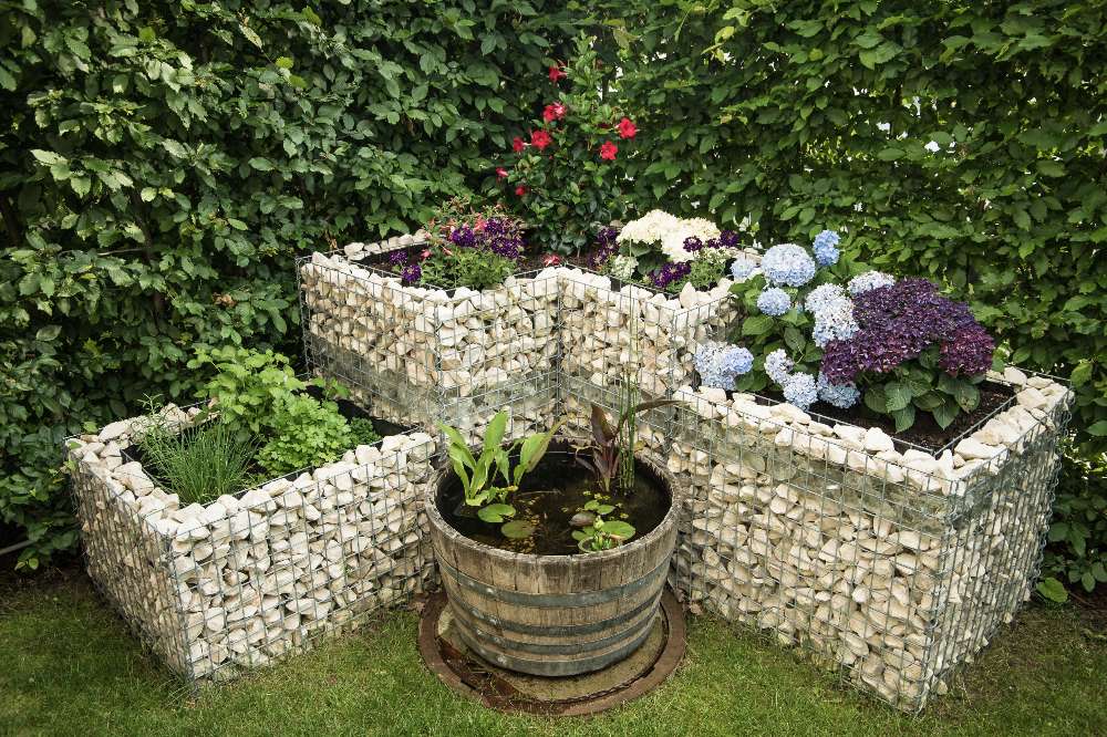 Gabion raised bed made to measure - mesh size 5x5cm