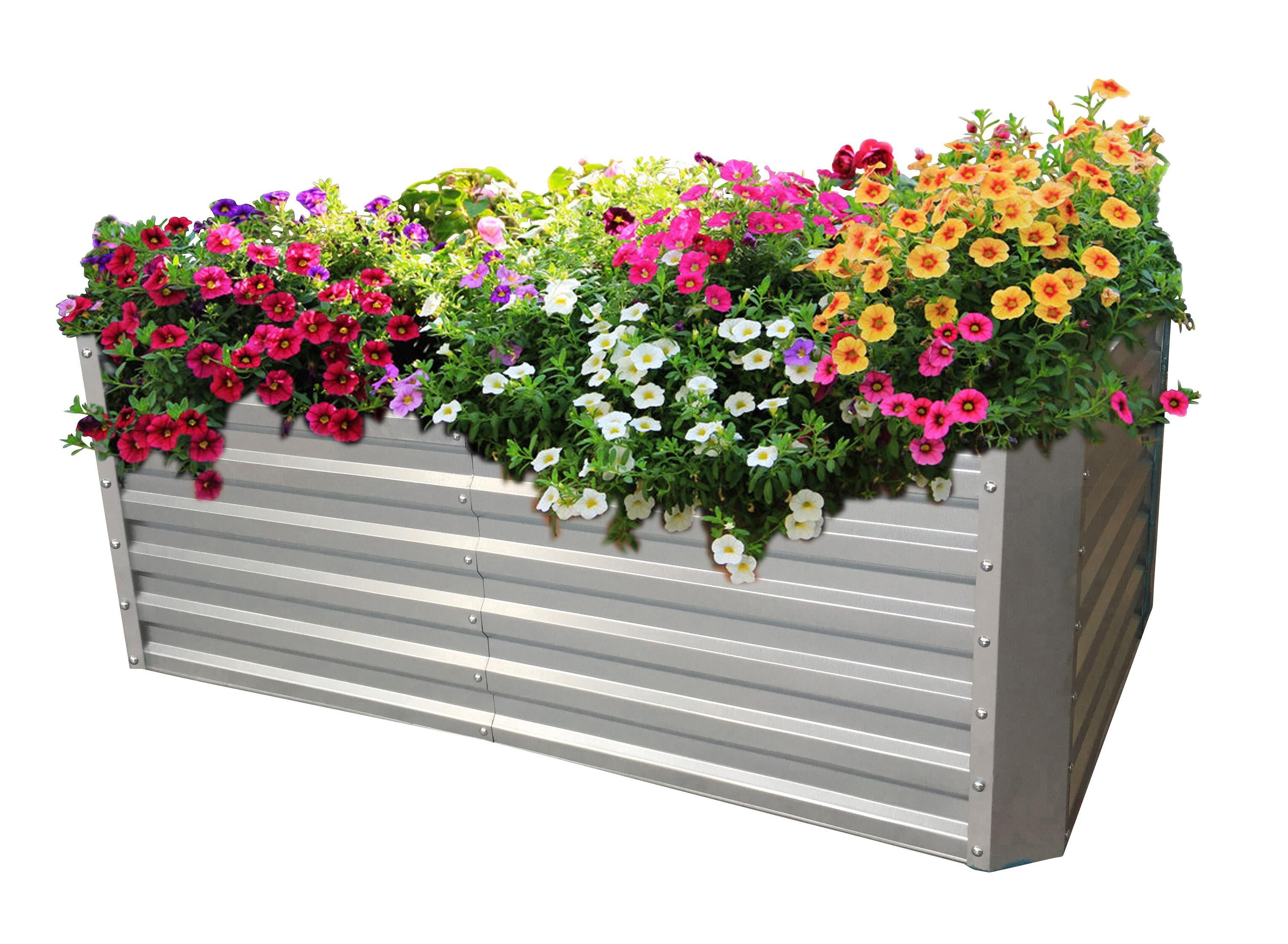 GABIONA raised bed metal with vole grid for raised beds | Planter for garden | HBT: 60x184x90 cm | Without bottom | Extra strong wire with 0.8 mm