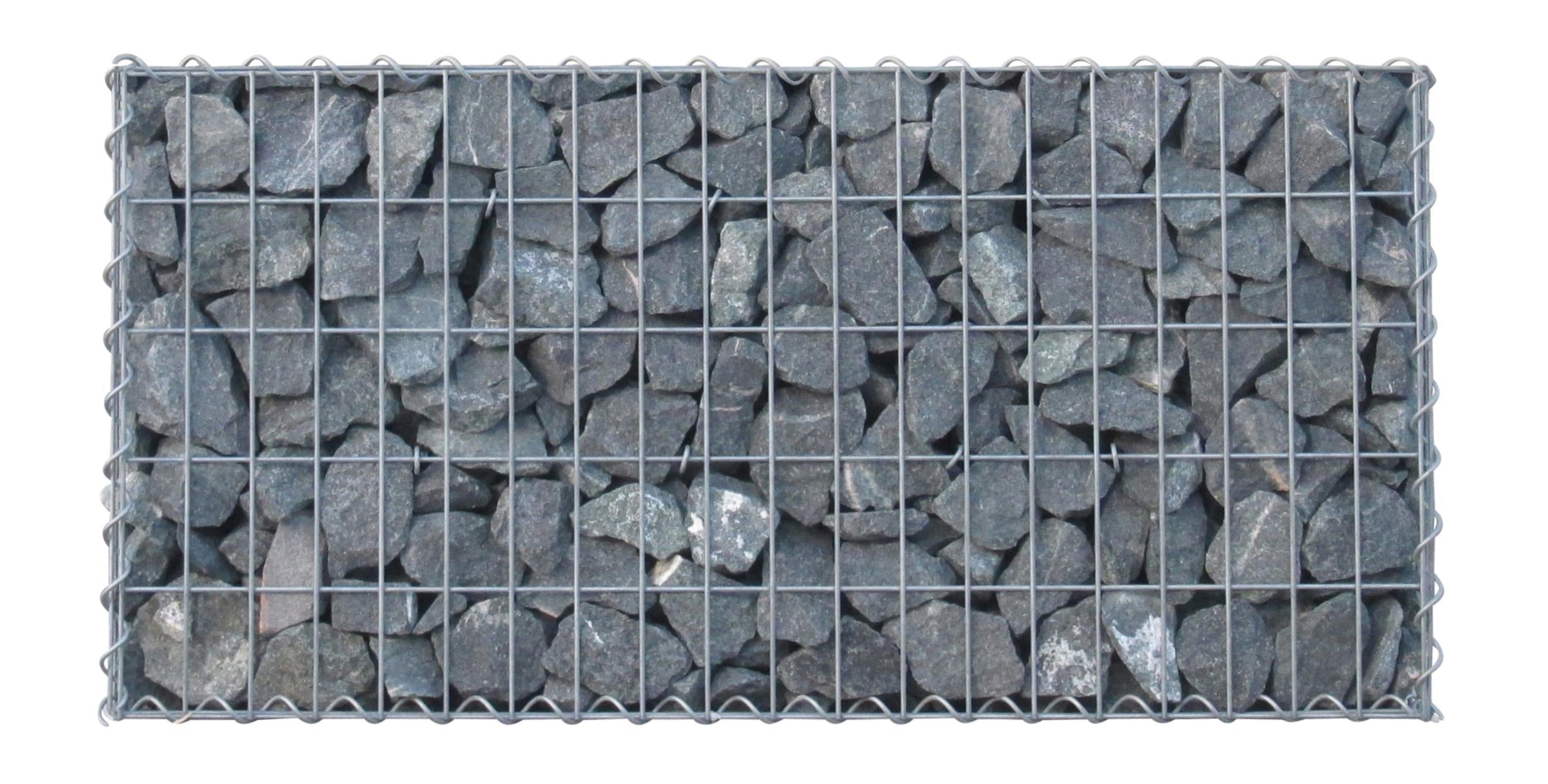 Gabião 100 cm x 80 cm x 40 cm (C x A x P), malhagem 5 cm x 10 cm, espiral