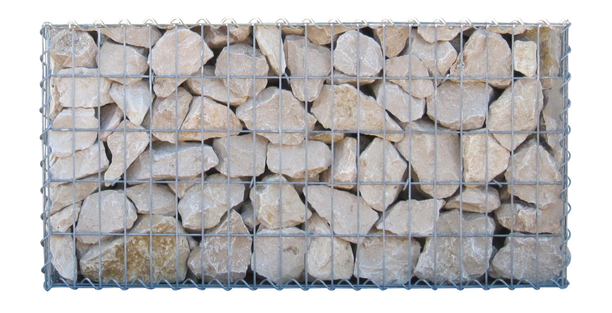 Gabion 100 cm x 20 cm x 40 cm (L x H x D), maskestørrelse 5 cm x 10 cm, spiral