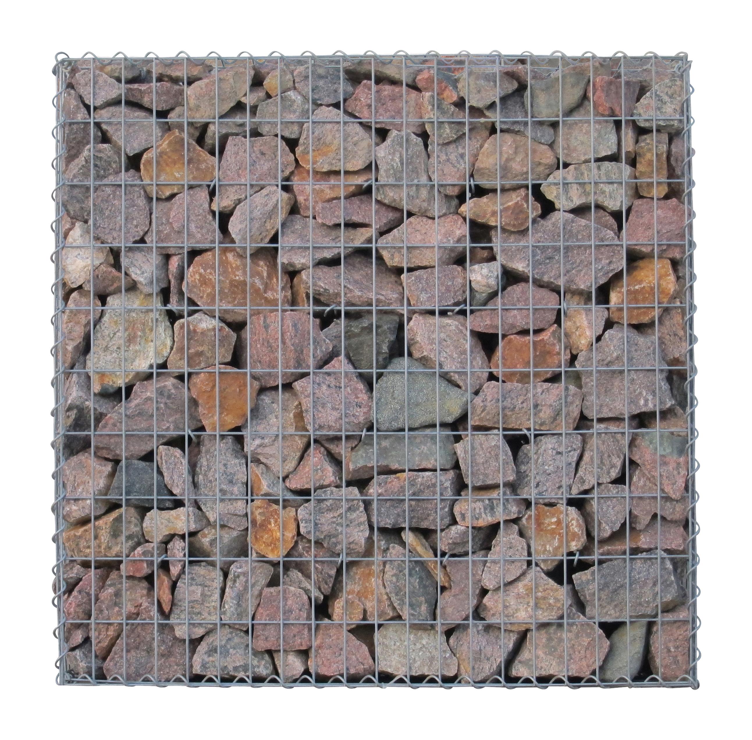 Gabione 100 cm x 100 cm x 30 cm (L x H x T), Maschenweite 5 cm x 10 cm, C-Ring