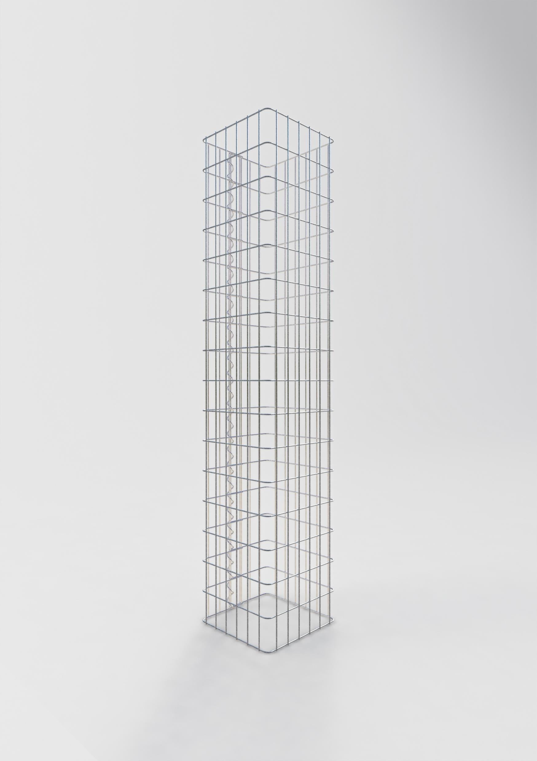 Gabion column square 32 cm x 32 cm, 160 cm height, MW 5 cm x 5 cm