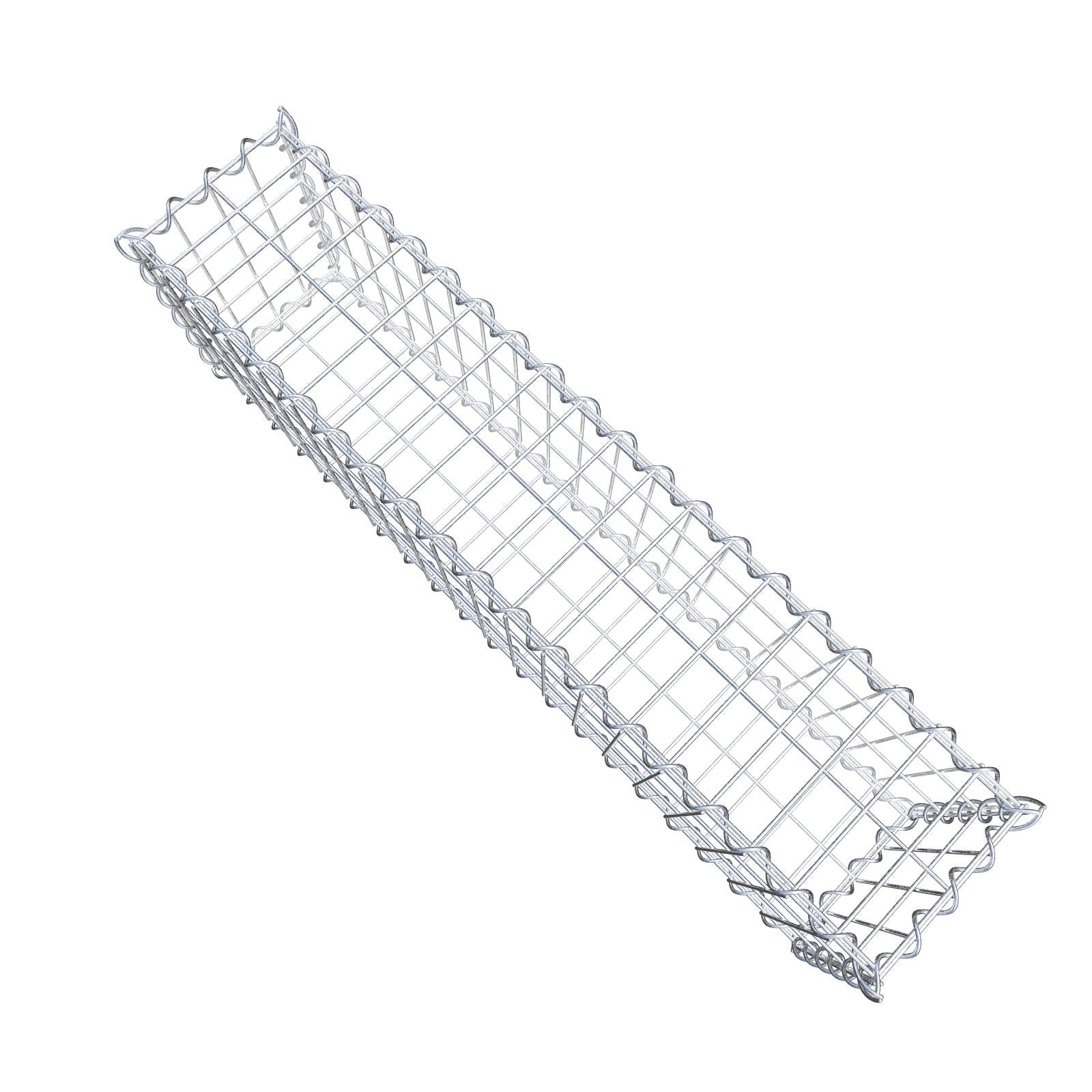Lot de 2 gabions 100 cm x 30 cm x 20 cm (L x H x P), mailles 5 x 10 cm, spirale