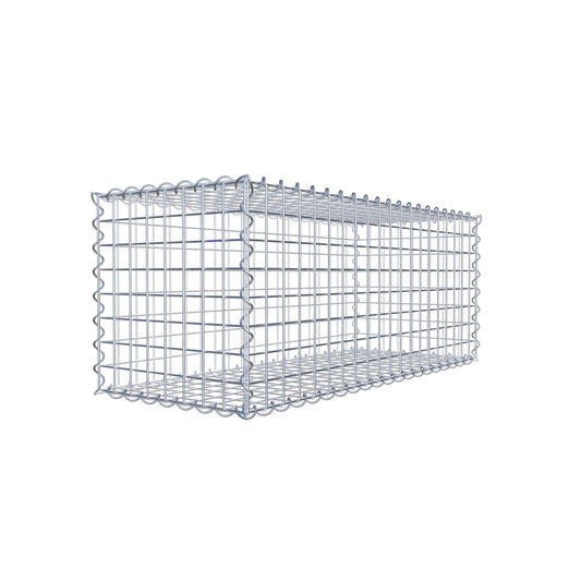 Sæt med 2 gabioner 100 cm x 40 cm x 40 cm (L x H x D), maskestørrelse 5 x 5 cm, spiralformet