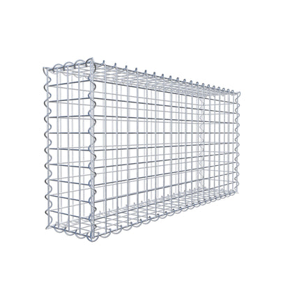 Lot de 2 gabions 100 cm x 50 cm x 20 cm (L x H x P), mailles 5 x 5 cm, spirale