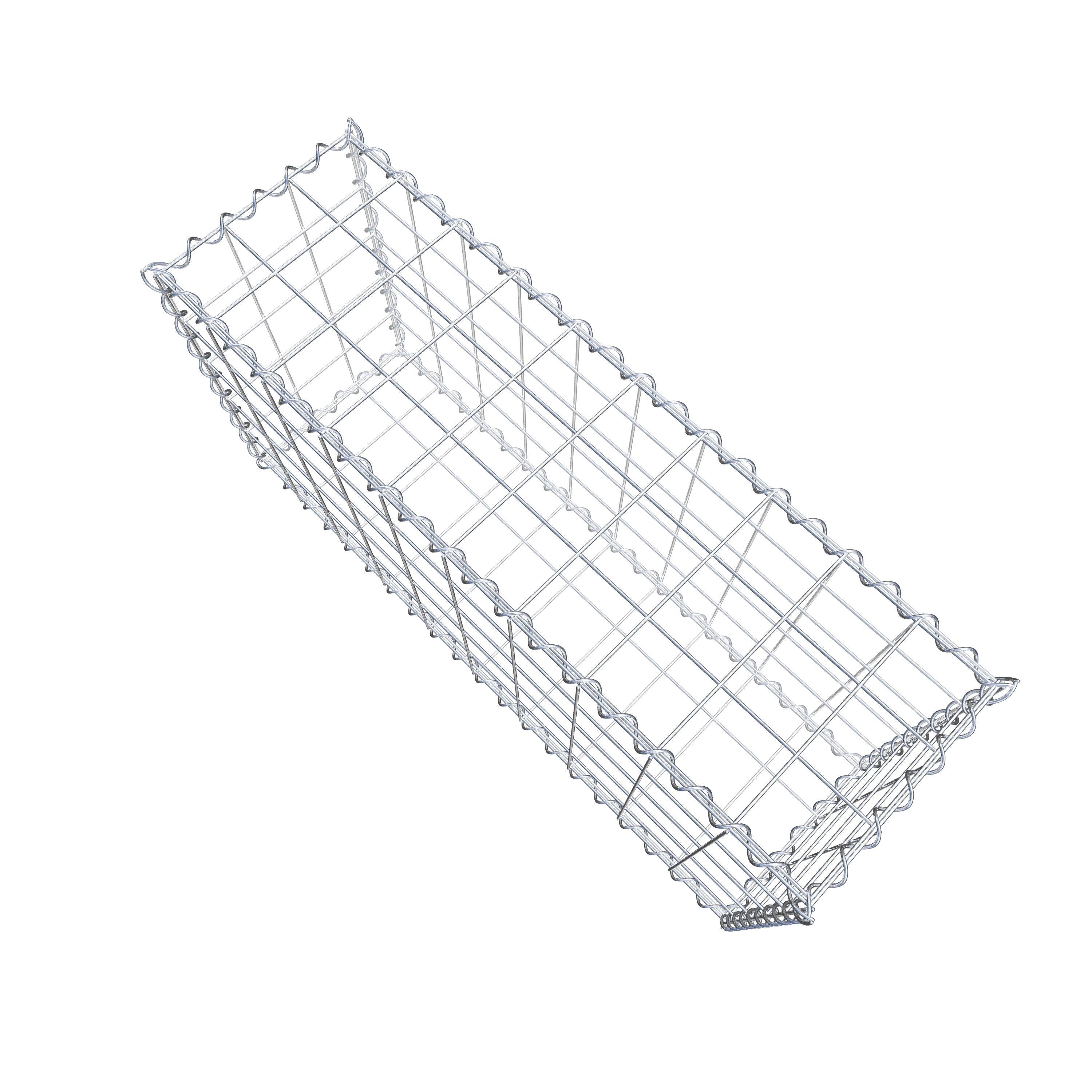 Lot de 2 gabions 100 cm x 50 cm x 30 cm (L x H x P), mailles 10 x 10 cm, spirale