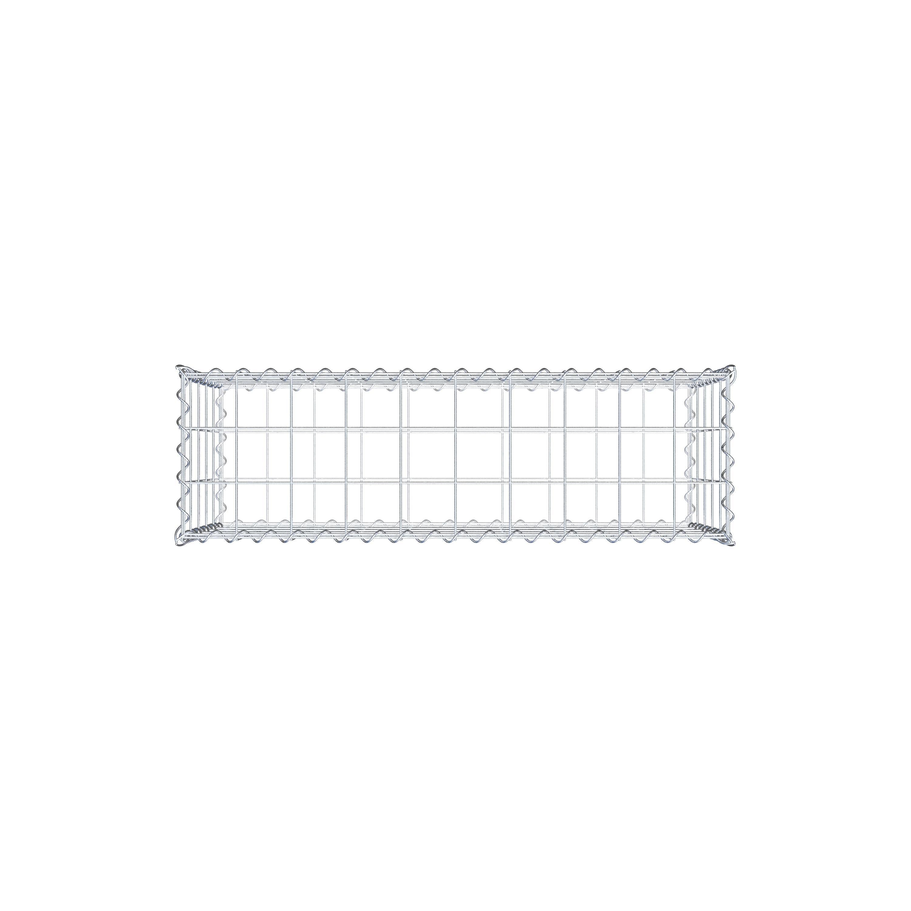 Lot de 2 gabions 100 cm x 50 cm x 30 cm (L x H x P), mailles 10 x 10 cm, spirale