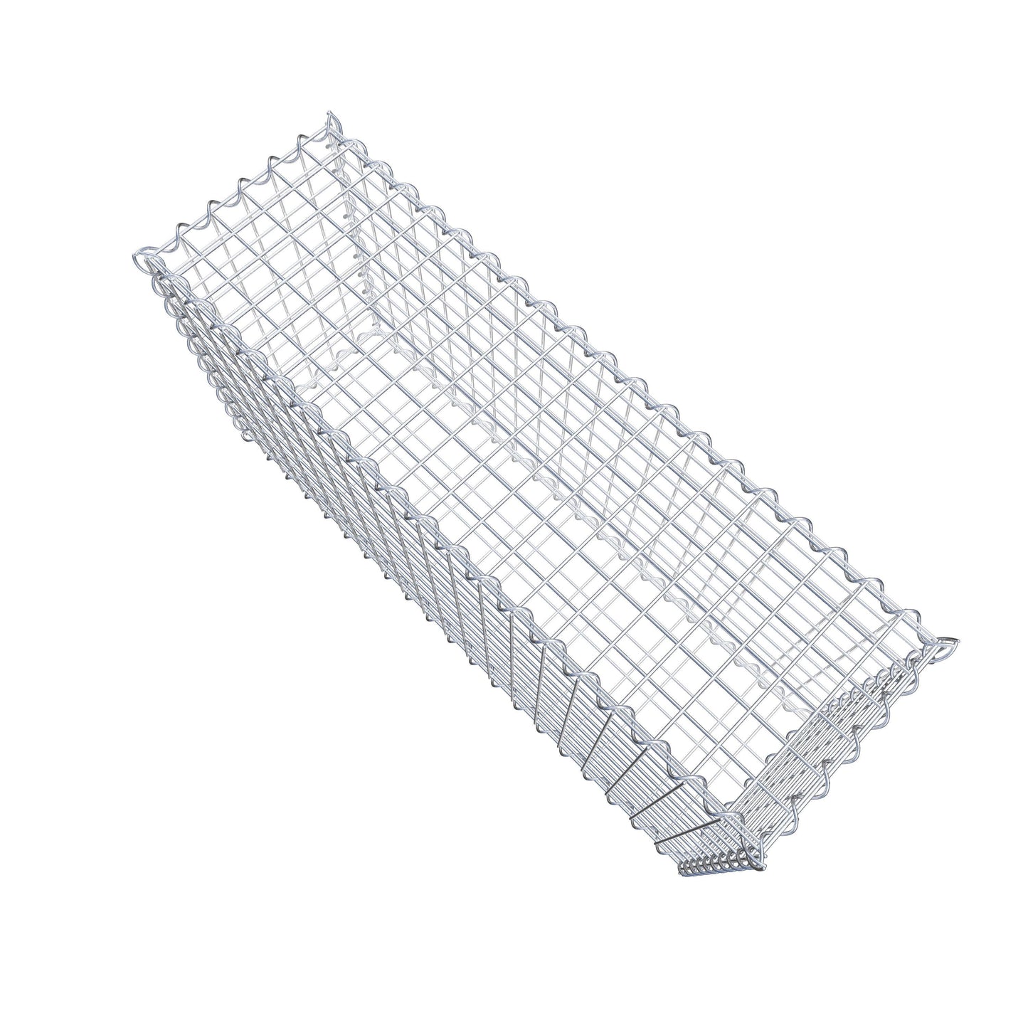 Lot de 2 gabions 100 cm x 50 cm x 30 cm (L x H x P), mailles 5 x 5 cm, spirale