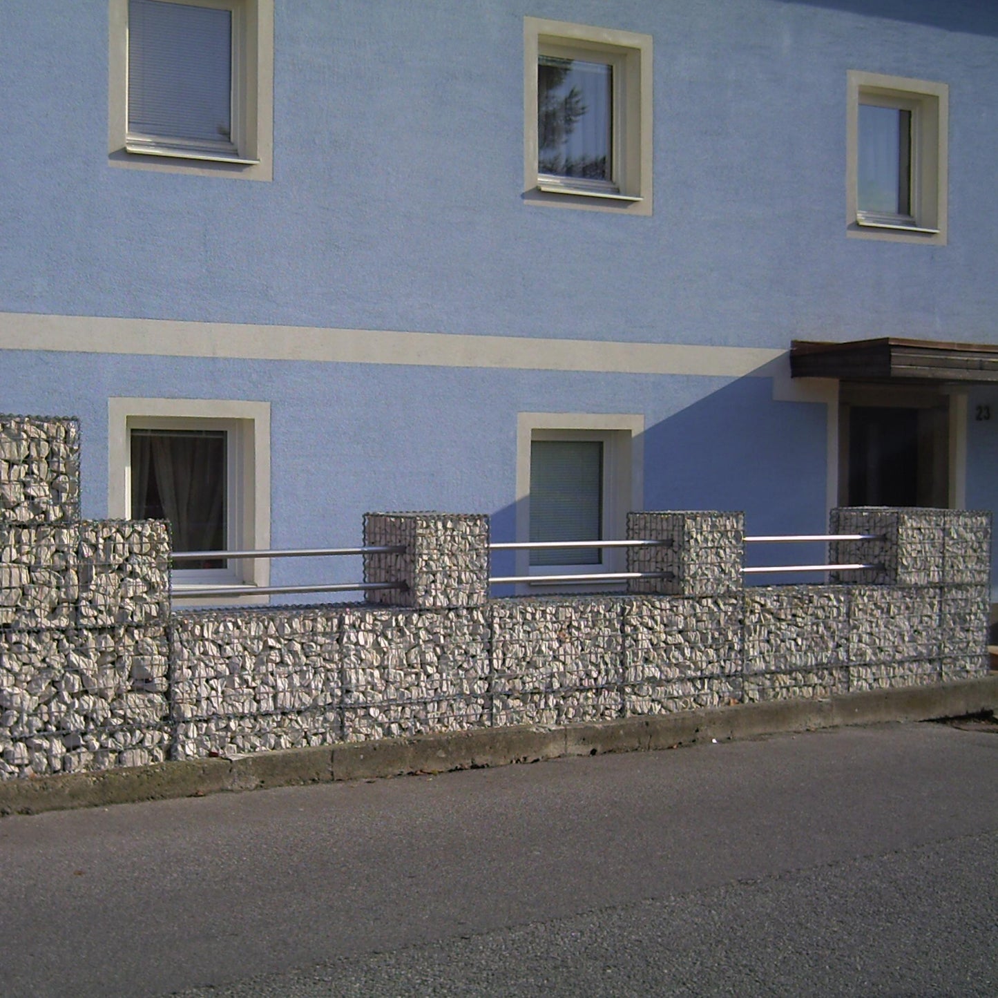 2er Set Gabionen 100 cm x 50 cm x 50 cm (L x H x T), Maschenweite 5 x 10 cm, Spirale