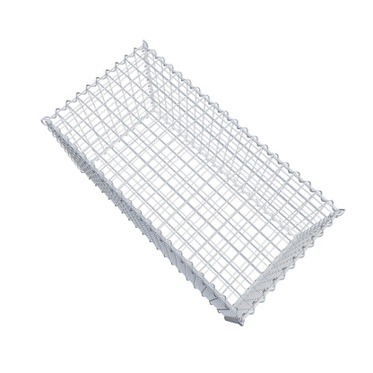 Lot de 2 gabions 100 cm x 50 cm x 50 cm (L x H x P), mailles 5 x 5 cm, spirale