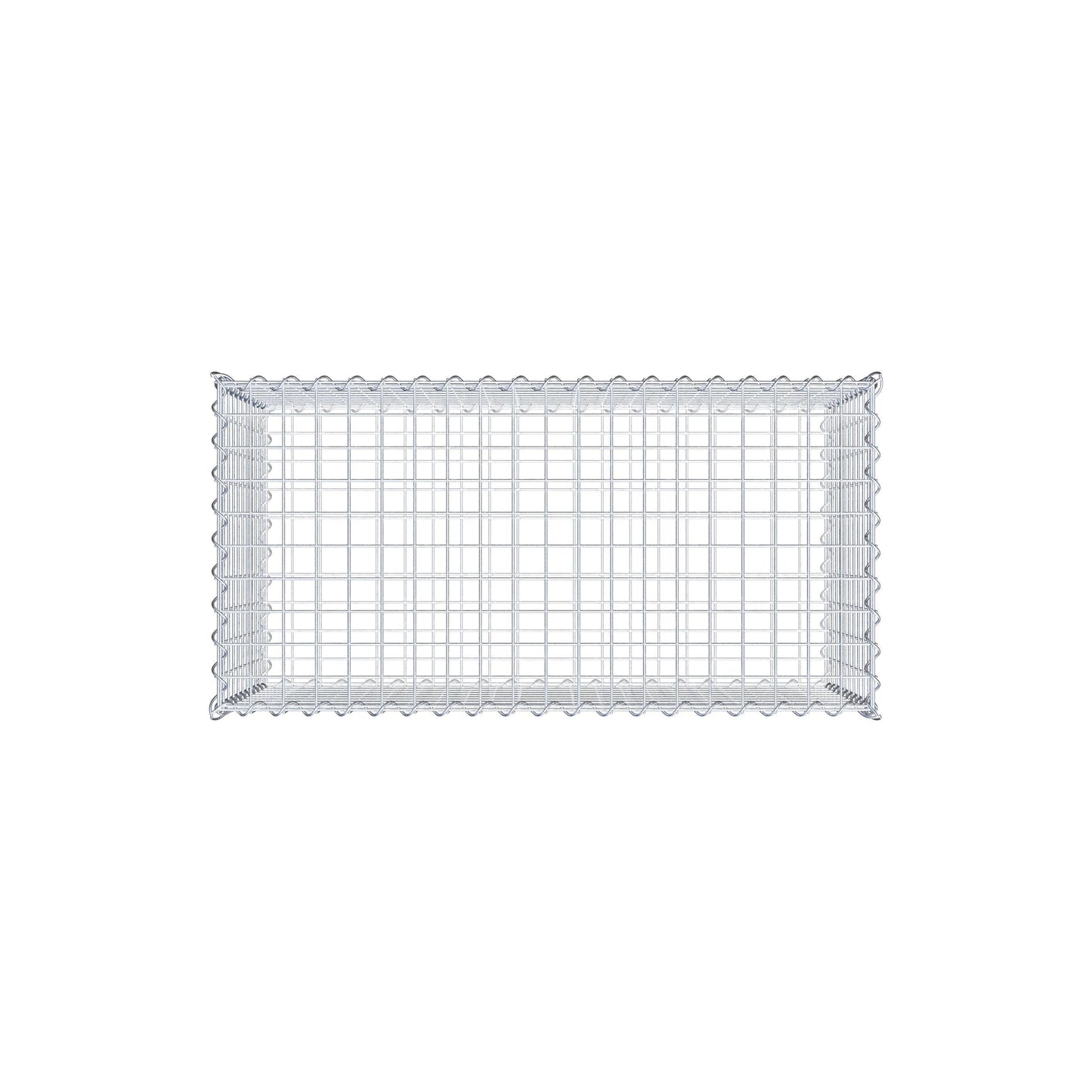 Lot de 2 gabions 100 cm x 50 cm x 50 cm (L x H x P), mailles 5 x 5 cm, spirale