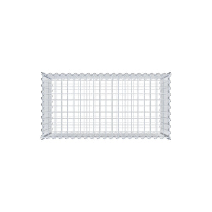 Lot de 2 gabions 100 cm x 50 cm x 50 cm (L x H x P), mailles 5 x 5 cm, spirale