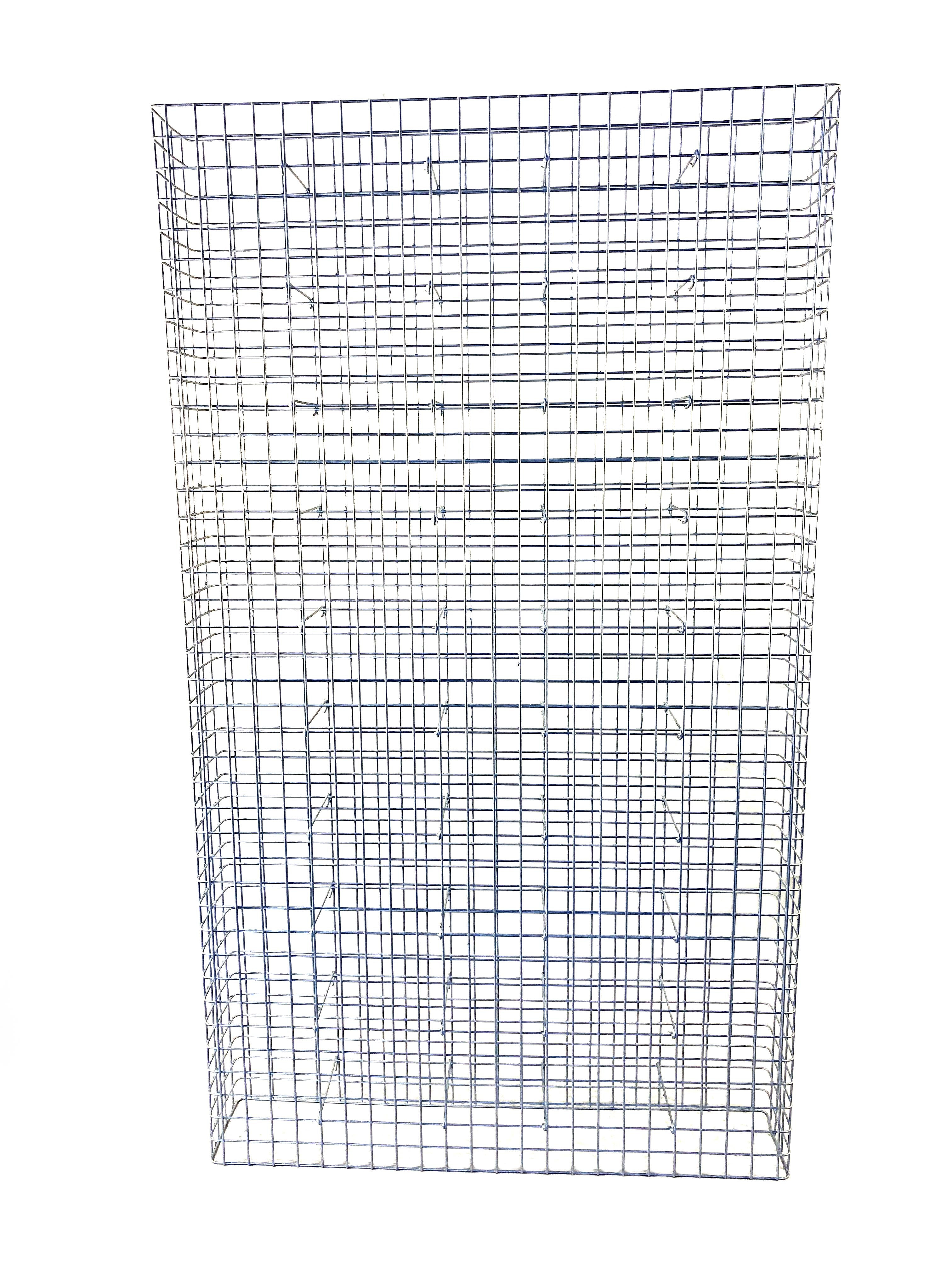 Gabion hot-dip galvanized 117 cm x 200 cm x 22 cm, mesh size 5 cm x 5 cm, fully welded