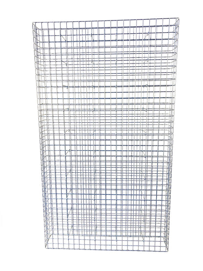 Gabion galvanisé à chaud 117 cm x 200 cm x 22 cm, mailles 5 cm x 5 cm, entièrement soudé
