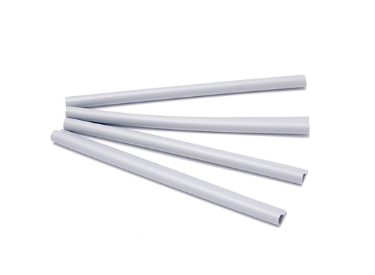 2x clip di fissaggio per strisce di schermo privacy grigio MW 5 x 20 cm