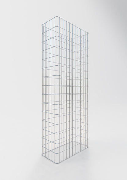 Gabion fence length 57 cm, height 160 cm, depth 27 cm, mesh size 5 x 10 cm