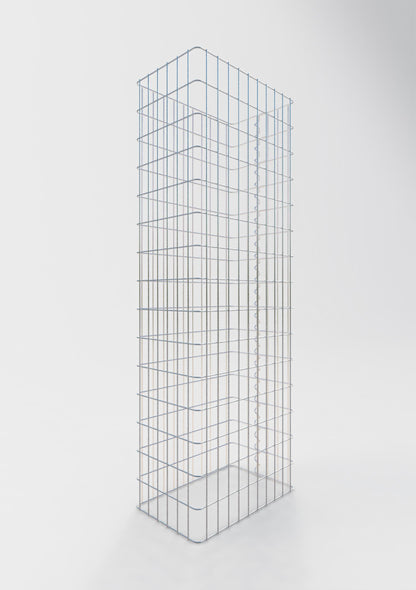 Clôture en gabion Longueur 52 cm, hauteur 160 cm, profondeur 32 cm, mailles 5 x 10 cm