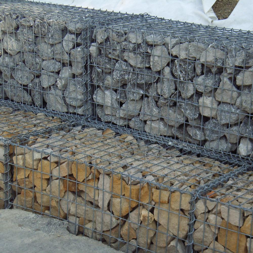 Gabion 100 cm x 50 cm x 50 cm (L x H x D), mesh size 5 cm x 10 cm, spiral