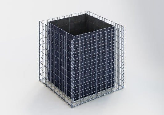 Højbed firkantet 100 cm x 100 cm x 100 cm (L x H x D), maskestørrelse 5 x 10 cm, vægtykkelse 10 cm