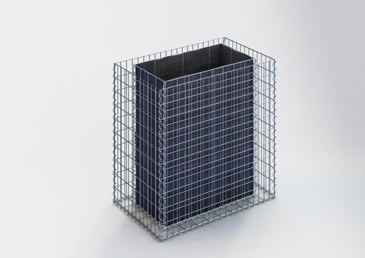 Højbed firkantet 100 cm x 100 cm x 60 cm (L x H x D), maskestørrelse 5 x 10 cm, vægtykkelse 10 cm