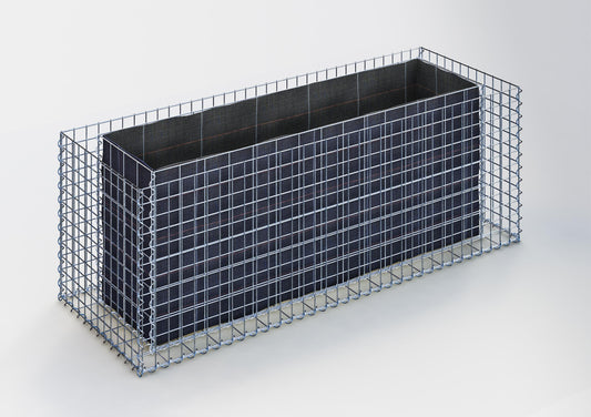Raised bed square 170 cm x 60 cm x 60 cm (L x H x D), mesh size 5 x 5 cm, wall thickness 10 cm