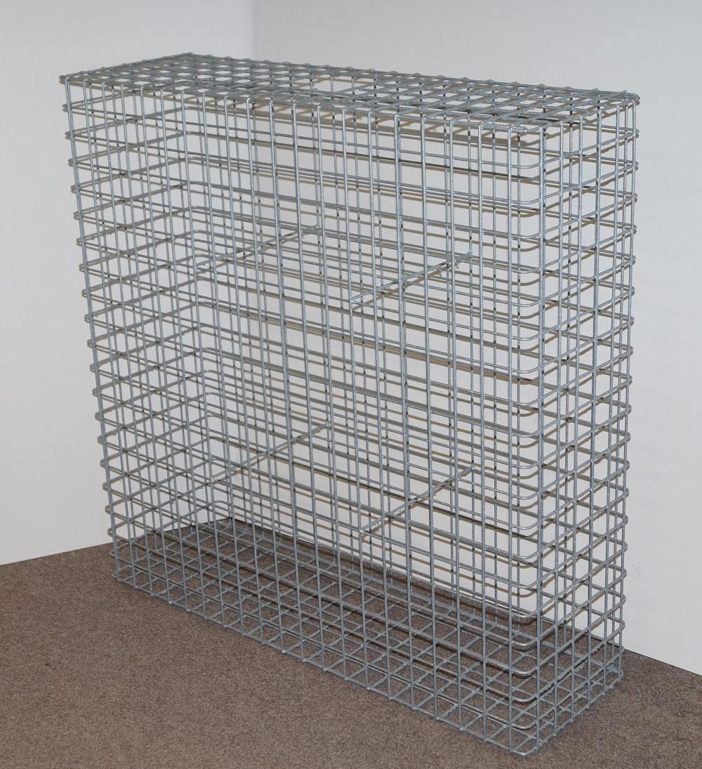 Gavión galvanizado en caliente 102 cm x 102 cm x 32 cm, malla 5 cm x 5 cm, totalmente soldado