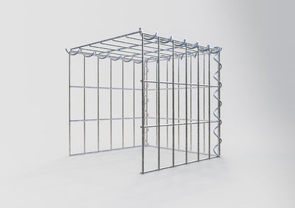 Gabion rapporté type 4 30 cm x 30 cm x 30 cm (L x H x P), mailles 5 cm x 10 cm, spirale