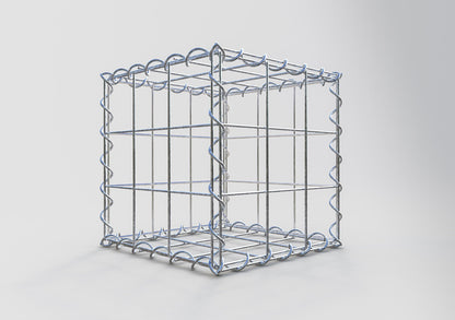 Gabion 30 cm x 30 cm x 30 cm (L x H x D), maskstorlek 10 cm x 10 cm, spiral