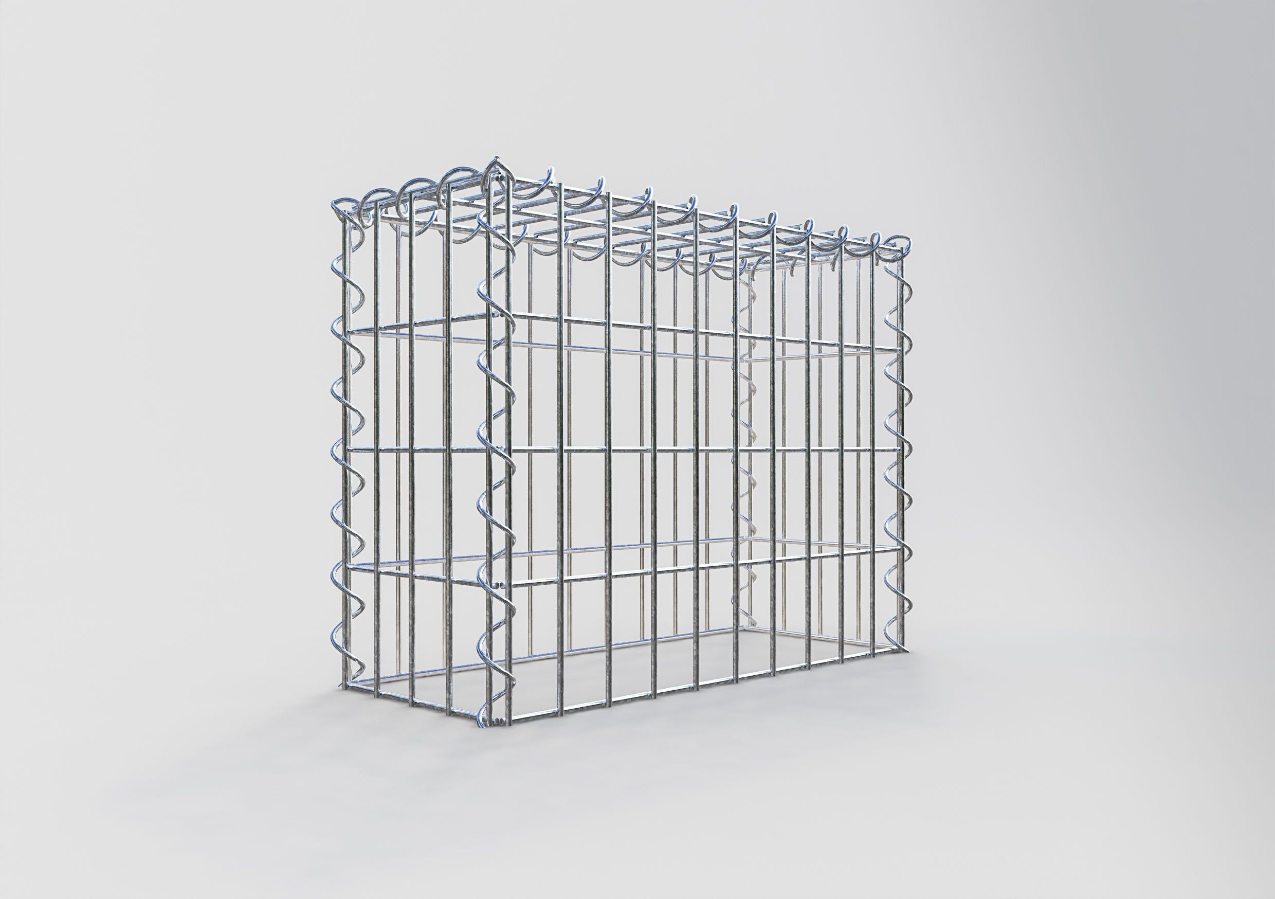 Grown-on gabion type 3 50 cm x 40 cm x 20 cm (L x H x D), mesh size 5 cm x 10 cm, spiral