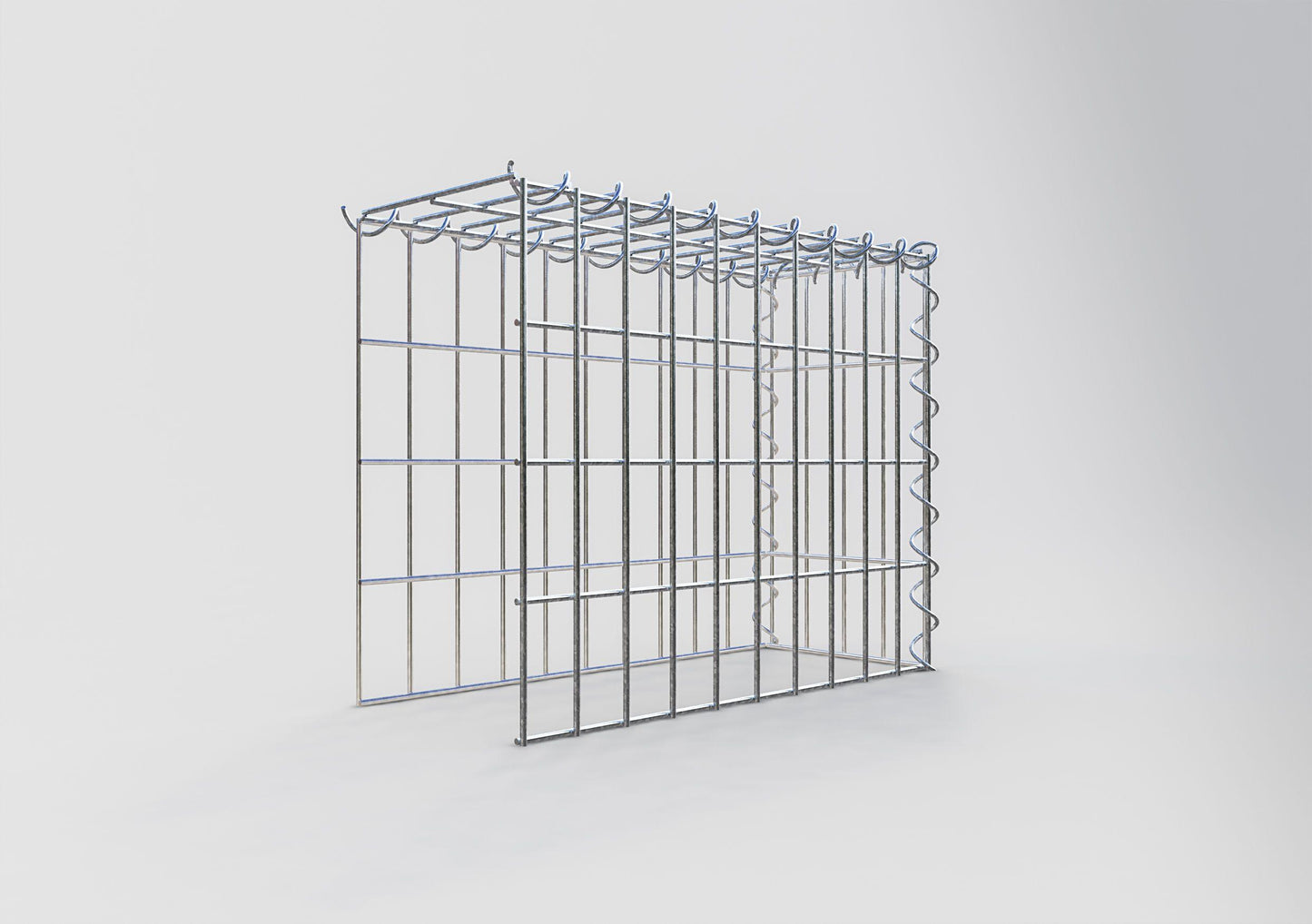 Grown-on gabion type 4 50 cm x 40 cm x 20 cm (L x H x D), mesh size 5 cm x 10 cm, spiral