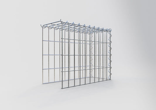 Grown-on gabion type 4 50 cm x 40 cm x 20 cm (L x H x D), mesh size 5 cm x 10 cm, spiral