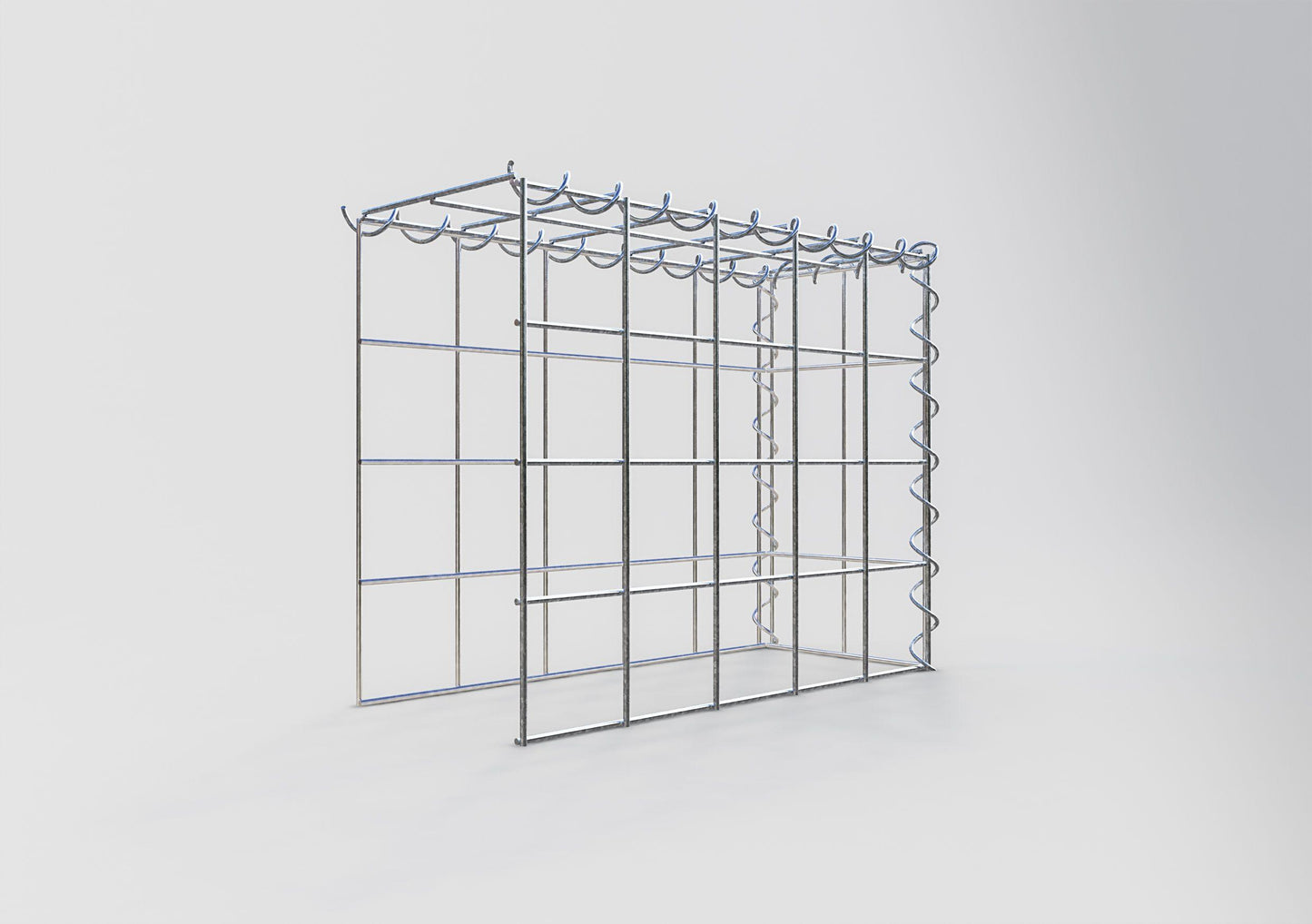 Gavión adicional tipo 4 50 cm x 40 cm x 20 cm (L x A x P), malla 10 cm x 10 cm, en espiral