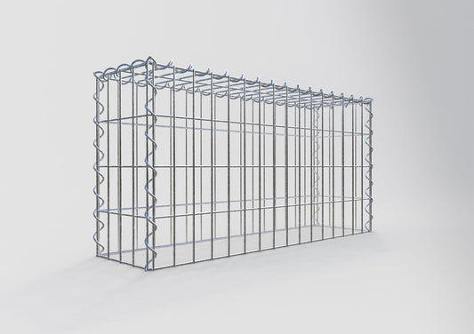 Anbaugabione Typ 3 80 cm x 40 cm x 20 cm (L x H x T), Maschenweite 5 cm x 10 cm, Spirale