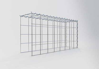 Anbaugabione Typ 4 80 cm x 40 cm x 20 cm (L x H x T), Maschenweite 10 cm x 10 cm, Spirale